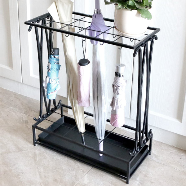 Williston Glennwood Freestanding Umbrella Stand in Black